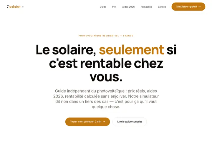 Site 7solaire